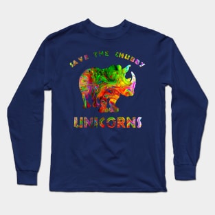 Save The Chubby Unicorns Africa Savanna Animals Kipper Tee Long Sleeve T-Shirt